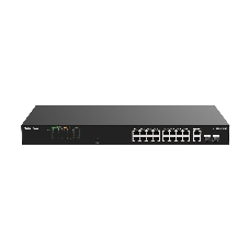 Коммутатор Ruijie Reyee RG-ES118FGS-LP, 16×100 Мбит/с PoE + 2×1 Гбит/с Комбо (RJ45/SFP), неуправляемый