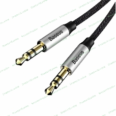 Кабель Baseus CAM30-CS1 Yiven Audio Cable M30 AUX 3.5мм (M) to AUX 3.5мм (M) 1.5m Silver+Black