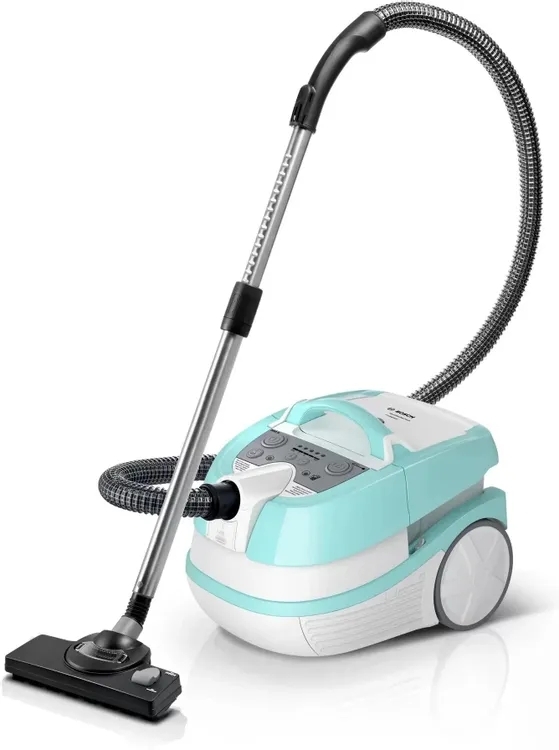 Пылесос Bosch BWD420HYG голубой, 2000 Вт, уборка сухая/влажная, пылесборник контейнер 3,5 л