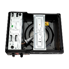 Плита настольная газовая Energy GS-300 чёрный, 2,5 кВт, газовая горелка, конфорки - 1, металл, поворотный регулятор