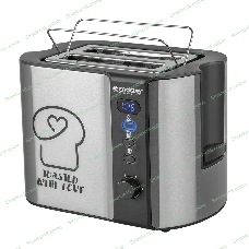 Тостер электрический ENDEVER Skyline ST-127, мощность 800 Вт, стальной/черный, 6 реж. поджаривания, 2 отсека для тостов, 4 шт/уп