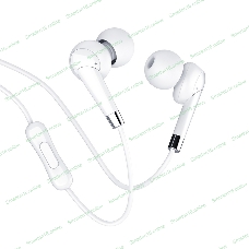 Проводные наушники Hoco M58 Amazing белый, внутриканальные, Jack 3.5 мм