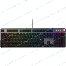 Клавиатура MSI STRIKE 600 Silent механическая серый/черный USB Multimedia for gamer LED (подставка для запястий) (S11-04RU256-CLA)