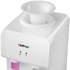 Кулер для воды Hotfrost D70F, верхняя загрузка, нагрев 90 °С, без охлаждения, белый