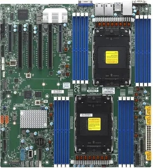 Материнская плата Supermicro X13DEI bundle, LGA4677, Intel C741, 16xDDR5, 10xSATA, 2xM.2 PCIe 4.0 x2, 4xPCIe 5.0 x16, 2xPCIe 5.0 x8, 1xD-Sub, 2x 1Gb LAN, 4xUSB 3.0, 1xUSB 2.0, 1xCOM, E-ATX