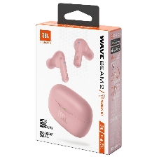 Наушники TWS JBL Wave Beam 2 розовый, внутриканальные, Bluetooth, активное шумоподавление, до 40 ч