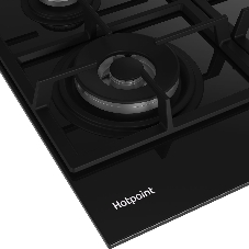Газовая варочная панель Hotpoint HGS 62F/BK, независимая, черный