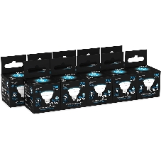 Лампа светодиодная Gauss 101505307 7Вт цок.:GU5.3 рефлек. 150B св.свеч.бел.хол. MR16 (упак.:10шт)