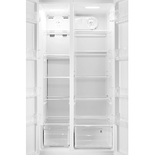 Холодильник Hyundai CS55023F белый двухкамерный 347/185 л морозилка слева, No Frost, Side by Side