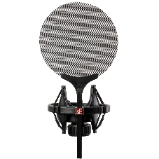 Микрофон конденсаторный sE Electronics SE 2200 20 Гц - 20 кГц, кардиоида, комплектация: металлический поп-фильтр, держатель типа паук, резьбовой переходник на микрофонную стойку