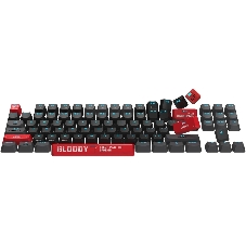 Клавиатура A4Tech Bloody AT87 проводная USB черный/красный