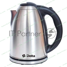 Чайник электрический Delta DL-1032, 2000 Вт, 2 л, нержавеющая сталь