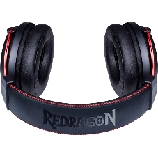 Гарнитура Redragon Diomedes чёрный/красный, проводная, USB / mini jack 3.5 мм