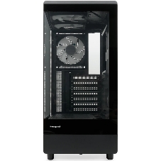 Компьютерный корпус HSPD F510, Panoramic Mid Tower, черный, TG, 0.5 SPCC, 3x120мм ARGb ATX, mATX, mITX 180/280/160мм 1x2.5