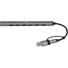 USB-концентратор Digma DHUB-7USB-AC-2.0, USB-C + USB-A, USB 2.0 7 портов, USB