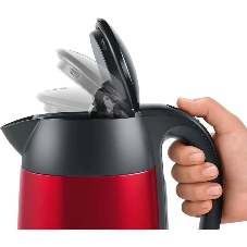 Электрочайник Bosch TWK3P424 красный, 1.7 л, 2400 Вт, скрытый нагревательный элемент