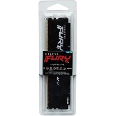 Оперативная память Kingston Fury Beast, DDR5, 16Gb (1x16Gb), 6400MHz, CL32, DIMM, с радиатором, черный