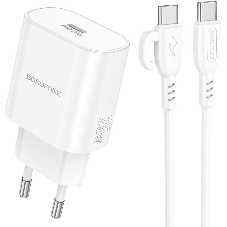Сетевое зарядное устройство BOROFONE (6941991112270) BA82Aaa 1Type-C 3.0A QC3.0 PD 25W Сетевое зарядное устройство BOROFONE (6941991112270) BA82Aaa 1Type-C 3.0A QC3.0 PD 25W