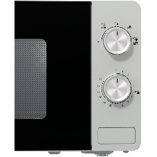 Микроволновая печь Gorenje MO20E1S серебристый, 20 л, 800 Вт, переключатели - поворотный механизм
