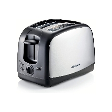 Тостер Ariete 0153 BKMETAL черный/серебристый, 930 Вт, 2 слота