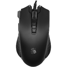 Мышь проводная A4Tech Bloody V9M черный, 4000 dpi, USB, кнопки - 9