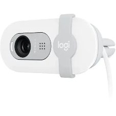 Веб-камера Logitech BRIO 100 1920x1080, 30 кадр/с, USB, микрофон, шторка приватности, крепление на мониторе, белый