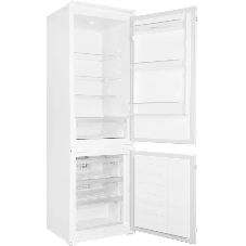 Встраиваемый холодильник Hotpoint HBH 18 белый двухкамерный 193/69л морозилка снизу