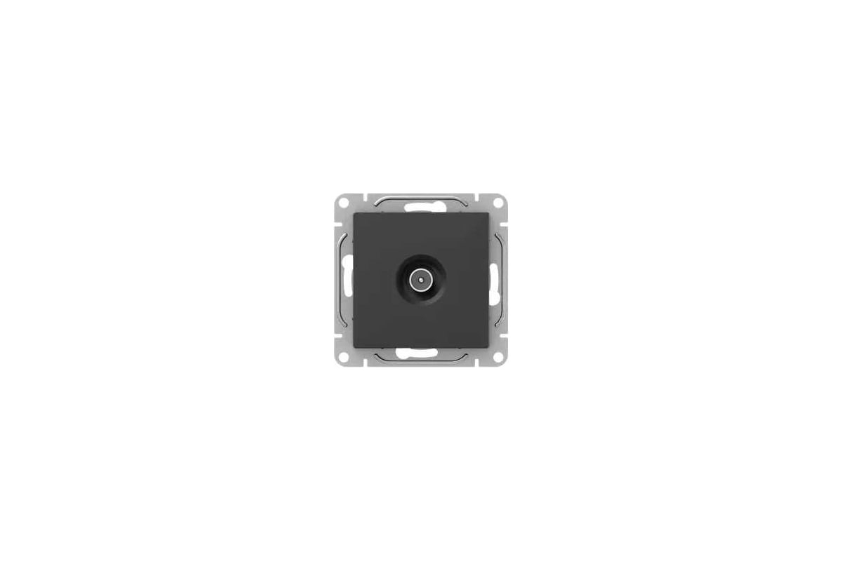 Механизм розетки TV EKF UP1-SOB-TV-3 Эпика, оконечная, черный