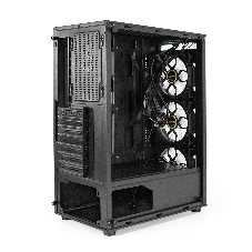Компьютерный корпус Miditower ExeGate i3 BASE-NPX700 (ATX, БП 700NPX с вент. 12 см, с окном, 1*USB+1*USB 3.0, аудио, 4 вент. 12см с RGb подсветкой)