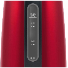 Электрочайник Bosch TWK3P424 красный, 1.7 л, 2400 Вт, скрытый нагревательный элемент