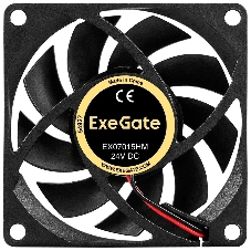 Вентилятор корпусной ExeGate EX07015HM, 70 мм, 2500 об/мин, 23 дБ, Molex, без подсветки