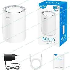 Бесшовный Mesh роутер Cudy M1800 (M1800 1-PACK) AX1800 10/100/1000BASE-TX/Wi-Fi белый