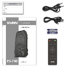 Портативная колонка SVEN PS-740, черный