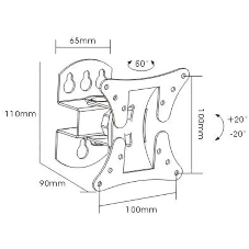 Кронштейн ARM Media LCD-101 для LCD/LED ТВ 10