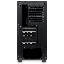 Компьютерный корпус без блока питания Case HSPD M740, Mesh Mid Tower, черный, TG, 0.6 SPCC, no fans, E-ATX, ATX, mATX, mITX, 170/400/200мм, 4x2.5
