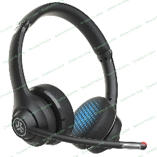 Гарнитура JLab Work Wireless Headset Gen 2 чёрный, беспроводная, Bluetooth/USB-C, до 45 ч, микрофон с шумоподавлением