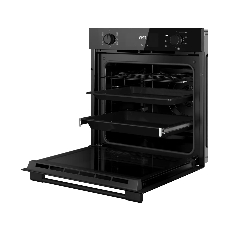 Духовой шкаф Kuppersberg HO 622 BL, High-Tech, 78 л, комбинированное управление, дисплей, таймер, 11 режимов, макс. температура 300 градусов, гриль, телескопические направляющие (на 1 уровень), доводчик двери, энергоэффективность А, цвет черный, цвет фурнитуры черный