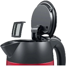 Электрочайник Bosch TWK3P424 красный, 1.7 л, 2400 Вт, скрытый нагревательный элемент