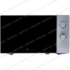 Микроволновая печь General Electronics GE-MS120S серебристый, 20 л, 700 Вт, переключатели - поворотный механизм