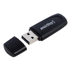 Флешка USB Smartbuy Scout black (SB064Gb2SCK), 64Gb, USB 2.0, R/W 15/8, черный