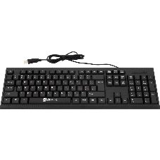 Комплект клавиатура+мышь Oklick 620M проводной, USB, 1200 DPI, чёрный