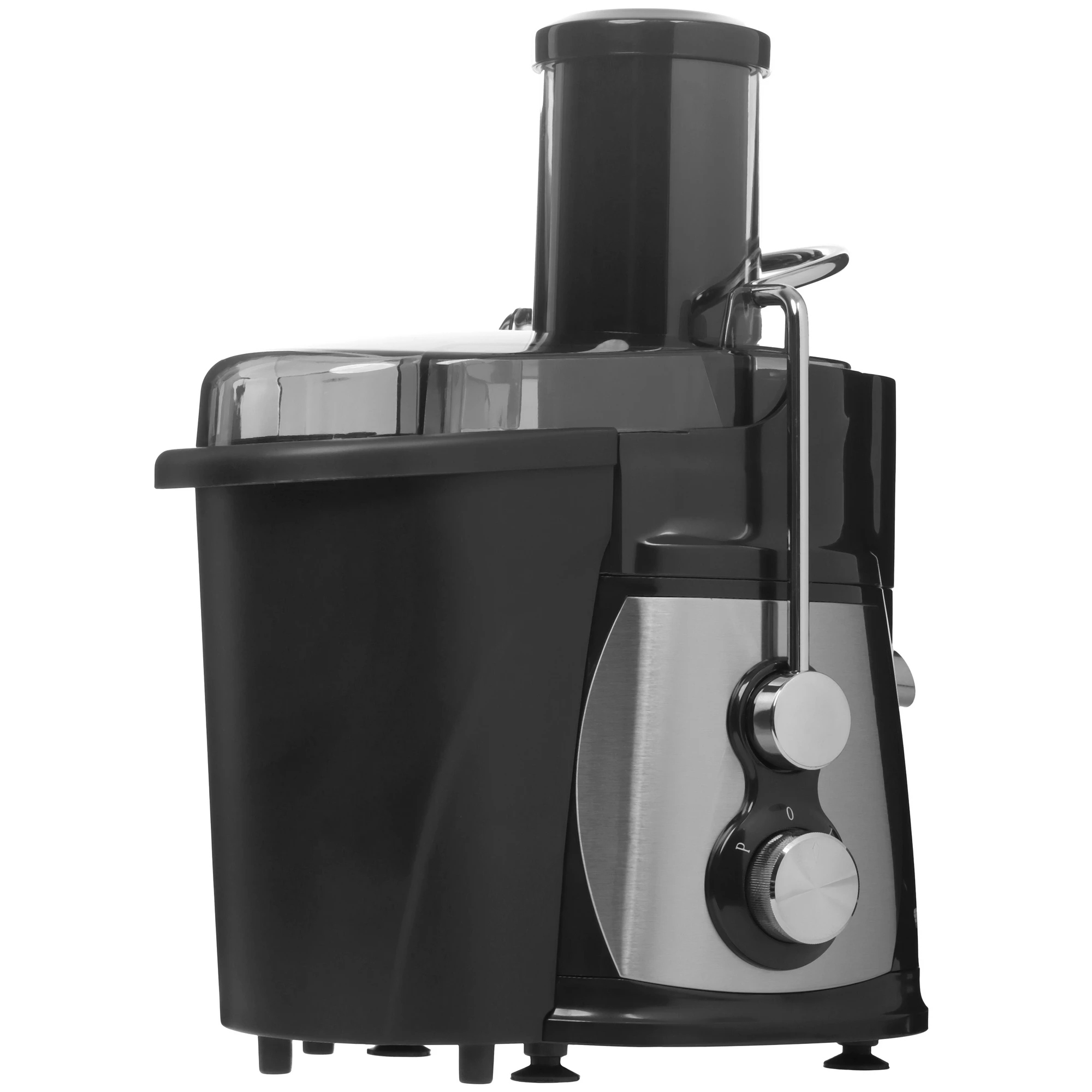 Соковыжималка Kelli KL-5091 чёрный/серебристый, центробежная, 1100 Вт, 1000 мл, механическое