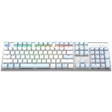 Клавиатура проводная A4Tech Fstyler FS100 Neon, USB, синий/белый