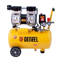 Компрессор Denzel DLS950/24 безмаслянный малошумный 950 Вт, 165 л/мин,ресивер 24 л