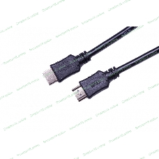 Кабель HDMI C-HM-HM-5M Wize, 5 м, v.2.0, 19M/19M, позол.разъемы, экран, черный, пакет