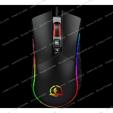 Мышь проводная Jet.A Panteon PS80 черный, 5000 dpi, USB, кнопки - 9