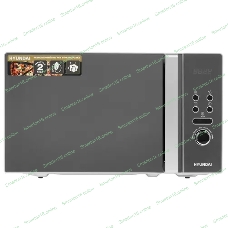 Микроволновая печь Hyundai HYM-D3002 серебристый, 20 л, 700 Вт, переключатели - кнопки, поворотный механизм