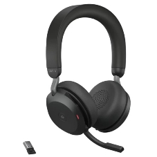 Гарнитура беспроводная Jabra Evolve 2 75, Link380a MS Stereo Stand черный