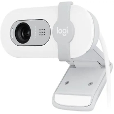 Веб-камера Logitech BRIO 100 1920x1080, 30 кадр/с, USB, микрофон, шторка приватности, крепление на мониторе, белый