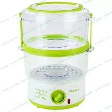 Пароварка электрическая Sakura SA-7213GR 2ч (5,0л) 500Вт бел/зел